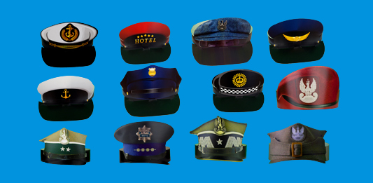 czapki kartonowe mundurowe